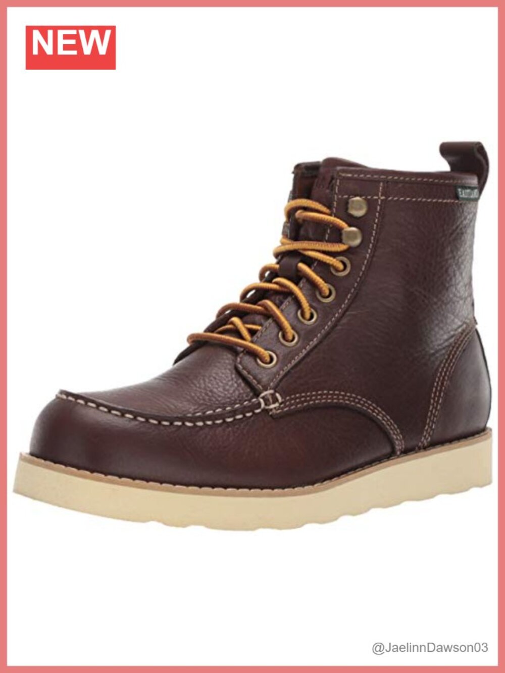 Women's Leather Lace Up Ankle Boots Wedge Heel Memory Foam Comfort Work Boot
